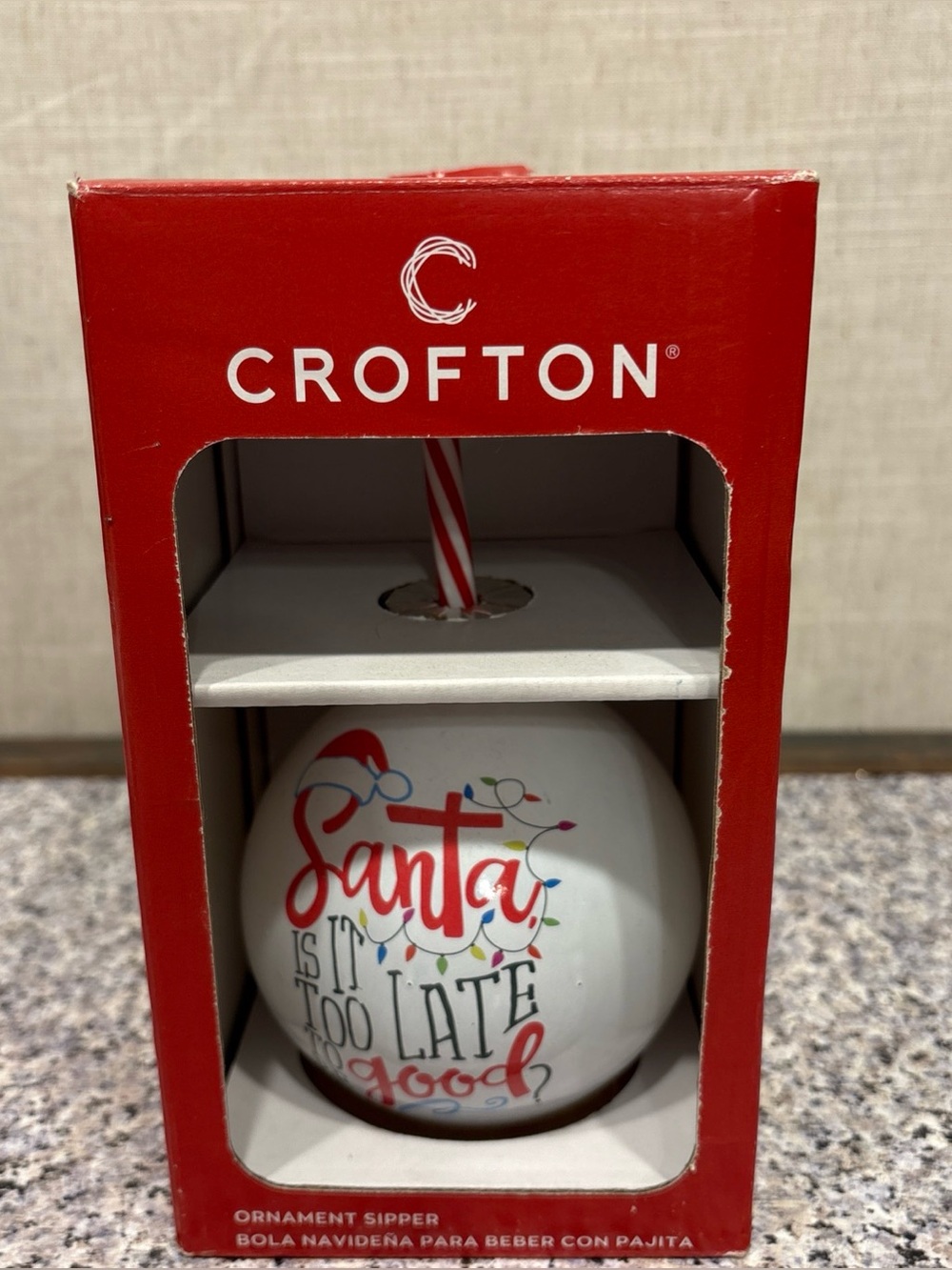 Crofton Santa Is It To Late To Be Good Christmas Ornament